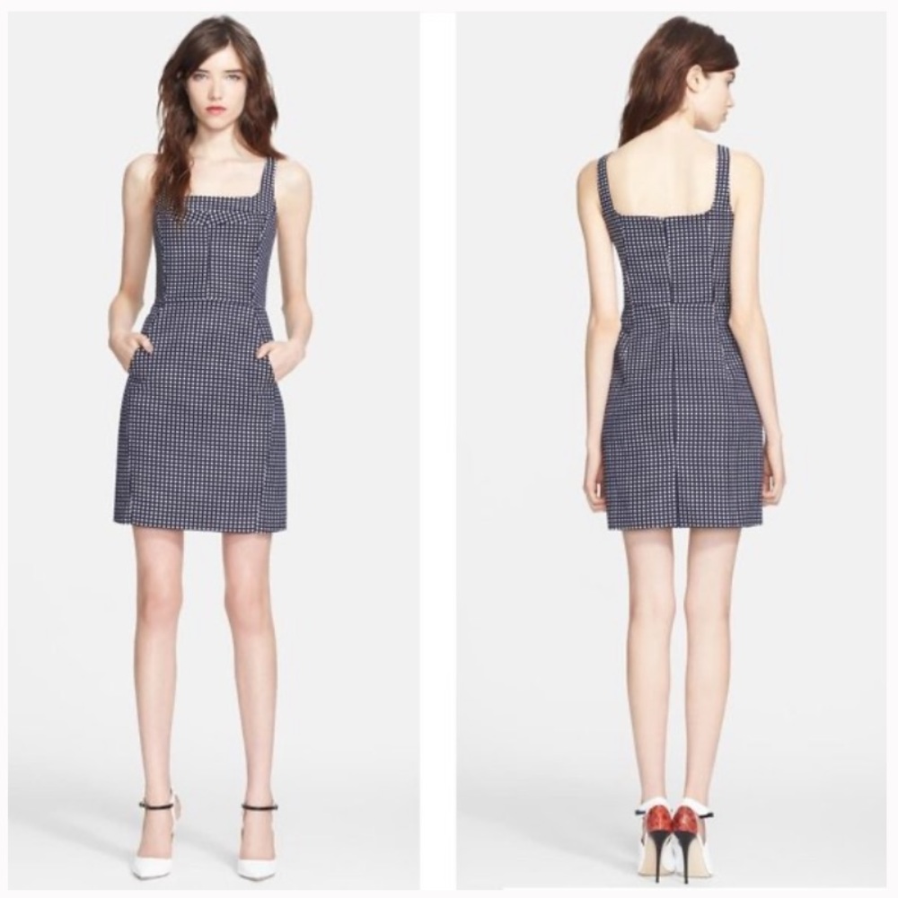 McGinn Navy & White Cora Polka Dot Dress